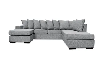 Nebraska U-soffa med Divan Vänster inkl Kuvertkuddar - Ljusgrå - Products - Möbler - Soffa - U-soffa