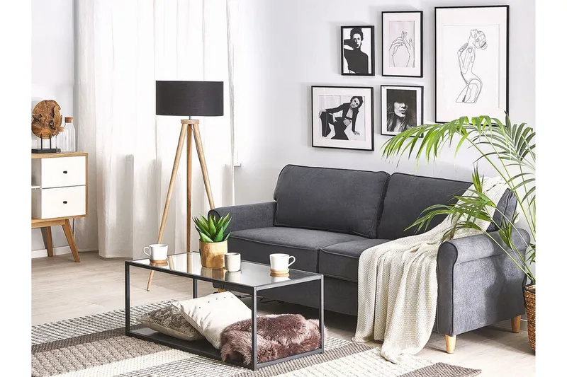 Warmoth 3-sits Soffa - Grå - Products - Möbler - Soffa - 3 sits soffa