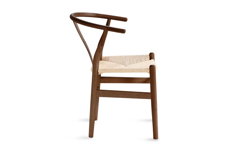 Dastoori Matstol med Armstöd - Valnöt / Tr ä / Beige - Products - Möbler - Fåtölj & stolar - Matstol & köksstol