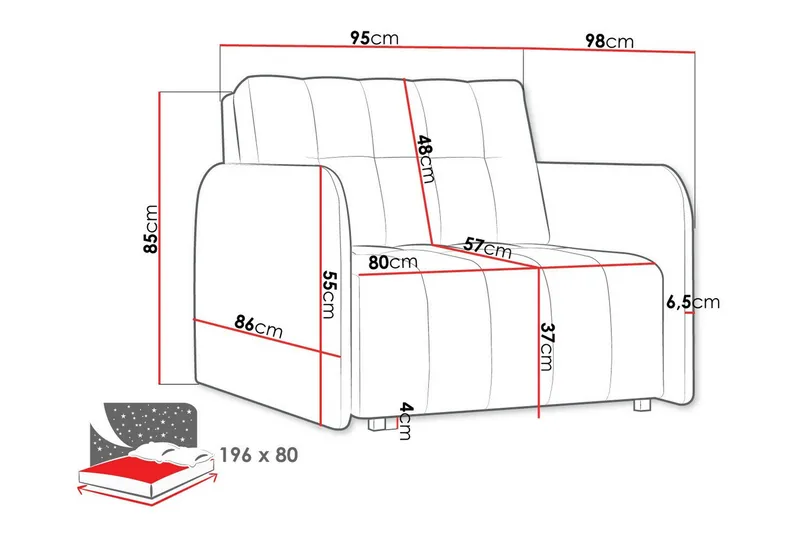 Denegal Bäddfåtölj Brown/Beige - Products - Möbler - Fåtölj & stolar - Fåtölj - Bäddfåtölj