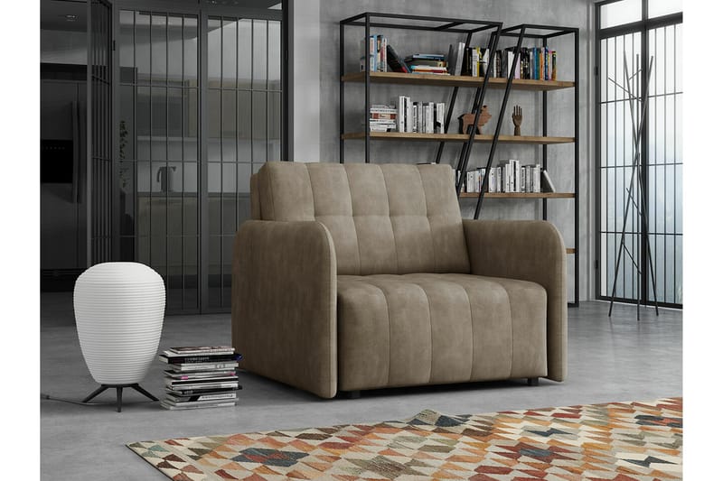 Denegal Bäddfåtölj Brown/Beige - Products - Möbler - Fåtölj & stolar - Fåtölj - Bäddfåtölj