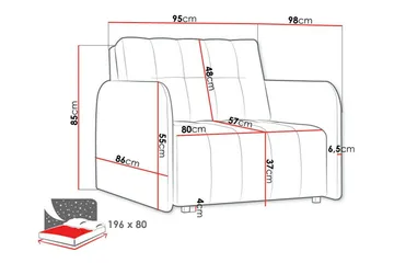 Denegal Bäddfåtölj Light grey/Dark grey - Products - Möbler - Fåtölj & stolar - Fåtölj - Bäddfåtölj