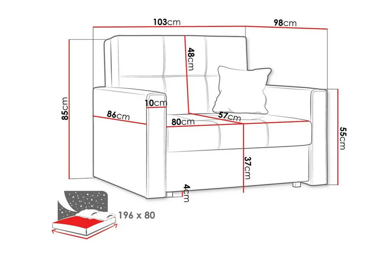 Denegal Bäddfåtölj - Products - Möbler - Fåtölj & stolar - Fåtölj - Bäddfåtölj