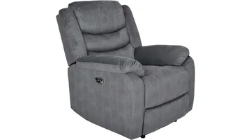 Olvani Reclinerfåtölj i tyg elektrisk - Grå - Products - Möbler - Fåtölj & stolar - Fåtölj - Biofåtölj & reclinerfåtölj