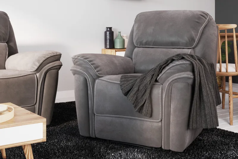 Saranda Fåtölj - Grå - Products - Möbler - Fåtölj & stolar - Fåtölj - Biofåtölj & reclinerfåtölj