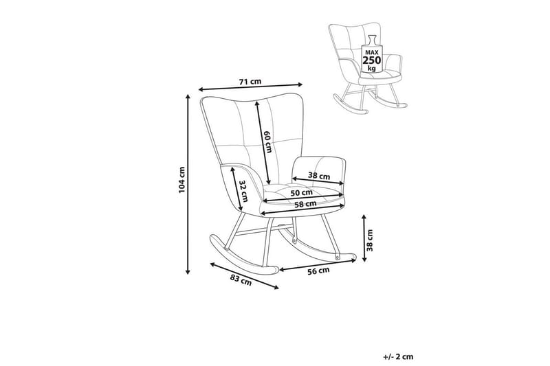 Gungstol Oulu - Gult, svart, ljust trä - Products - Möbler - Fåtölj & stolar - Fåtölj