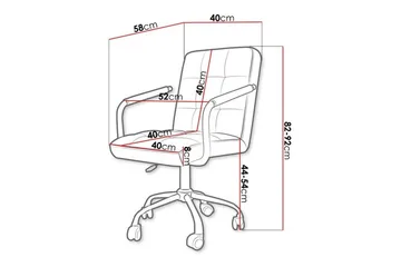 Kintore Kontorsstol Black - Products - Möbler - Fåtölj & stolar - Kontorsstol & skrivbordsstol