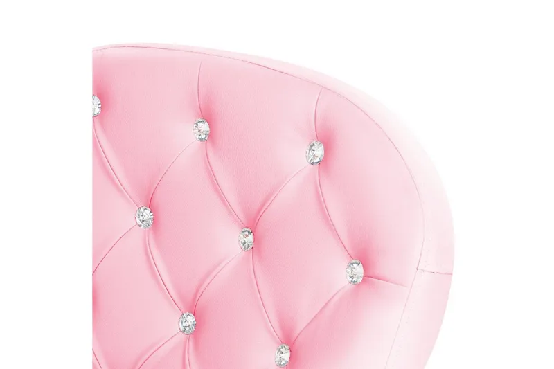 Kontorsstol med kristaller Princess Rosa/svart/silver - Rosa/svart/silver - Products - Möbler - Fåtölj & stolar - Kontorsstol & skrivbordsstol