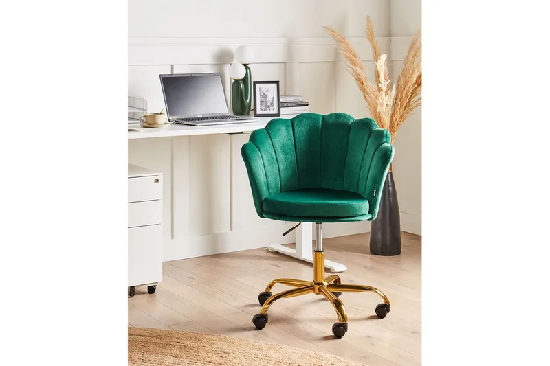 Kontorsstol Monticello Grön/guld/svart - Grön/guld/svart - Products - Möbler - Fåtölj & stolar - Kontorsstol & skrivbordsstol