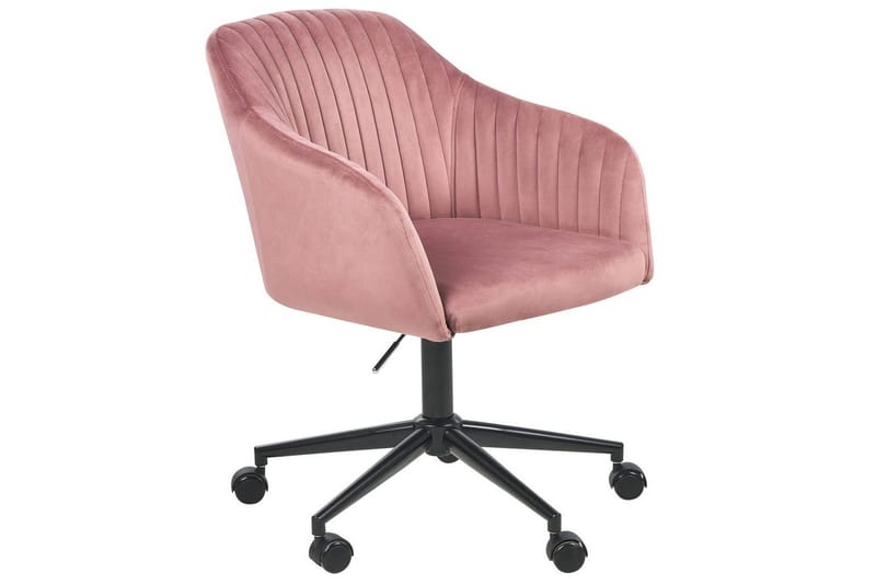 Kontorsstol Venice Rosa/Svart - Rosa/Svart - Products - Möbler - Fåtölj & stolar - Kontorsstol & skrivbordsstol