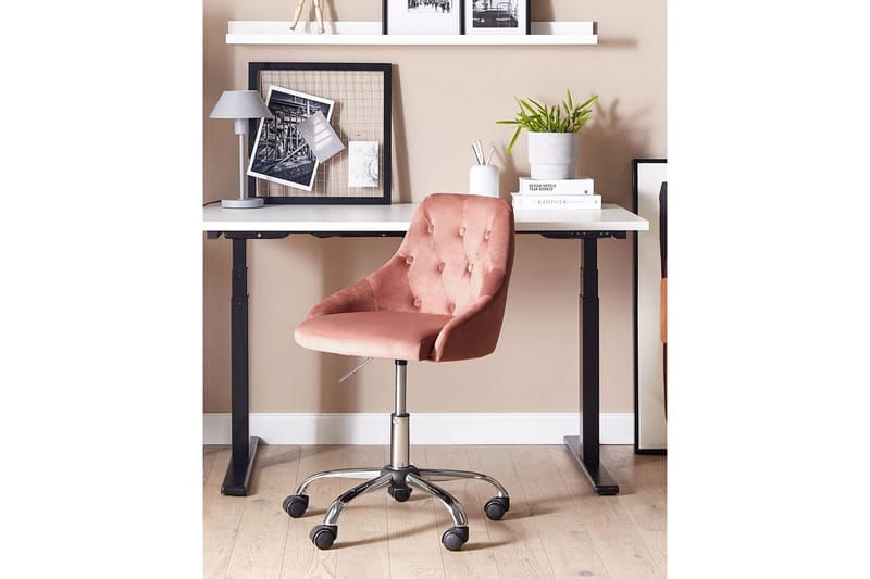 Kontorsstol Parrish Rosa/svart/silver - Rosa/svart/silver - Products - Möbler - Fåtölj & stolar - Kontorsstol & skrivbordsstol