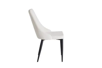 Leone Matstol - Svart/Beige - Products - Möbler - Fåtölj & stolar - Matstol & köksstol