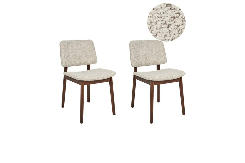 Matsalsstol Blane set om 2 Ljus Trä-Beige, Ljus Trä-Beige