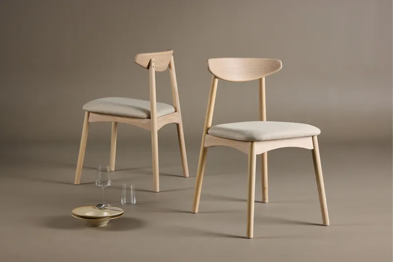 Matstol utan armstöd VIND Ven Dining Chair Whitewash - Products - Möbler - Fåtölj & stolar - Matstol & köksstol