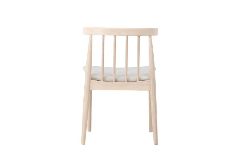 Matstol utan armstöd Peach Flora Dining Chair - Whitewash Legs / Beige Fabric Whitewash - Products - Möbler - Fåtölj & stolar - Matstol & köksstol