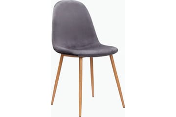 Oktoos Matstol - Antracit/Natur - Products - Möbler - Fåtölj & stolar - Matstol & köksstol