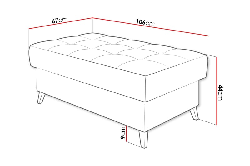 Amshyttan Sittpuff - Rosa - Products - Möbler - Fåtölj & stolar - Pall & puff - Sittpuff