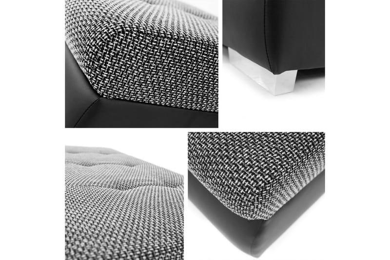 Cerys Fotpall 60 cm - Vit/Ljusgrå - Products - Möbler - Fåtölj & stolar - Pall & puff - Fotpallar