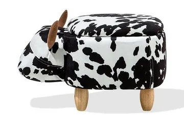 Cow Sittpuff 60 cm - Svart - Products - Möbler - Fåtölj & stolar - Pall & puff - Sittpuff