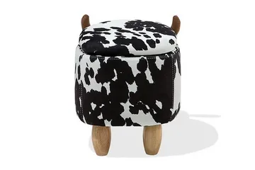 Cow Sittpuff 60 cm - Svart - Products - Möbler - Fåtölj & stolar - Pall & puff - Sittpuff
