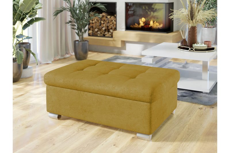 Dynir Fotpall 70 cm - Gul - Products - Möbler - Fåtölj & stolar - Pall & puff - Fotpallar