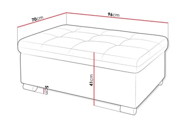 Dynir Fotpall 70 cm - Ljusgrå - Products - Möbler - Fåtölj & stolar - Pall & puff - Fotpallar