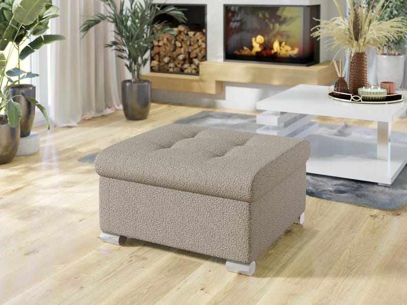 Dynir Fotpall 96 cm - Beige - Products - Möbler - Fåtölj & stolar - Pall & puff - Fotpallar