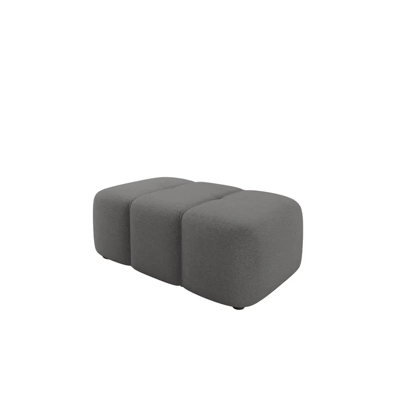 Flo Fotpall 93 cm, Grå