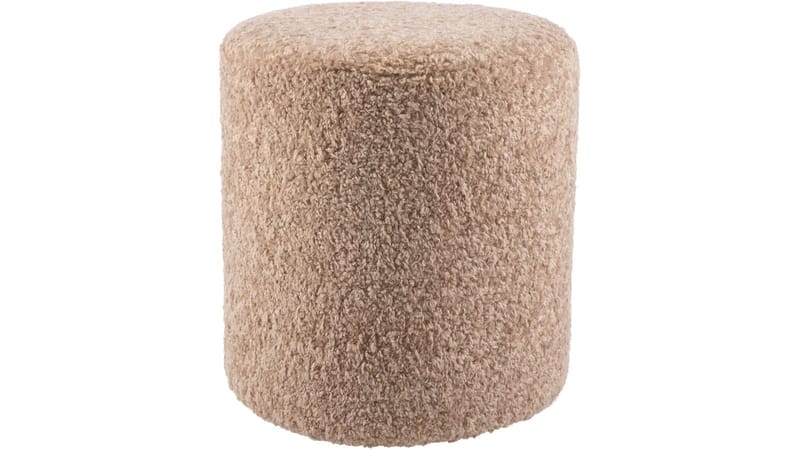 House Puff 35 cm Rund Teddy - Beige - Products - Möbler - Fåtölj & stolar - Pall & puff - Sittpuff