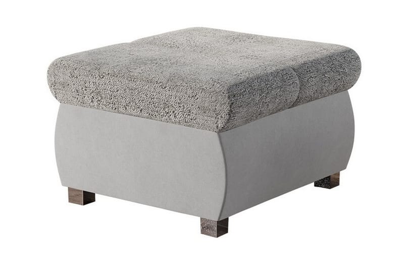 Kintore Fotpall 60 cm Light grey/Dark grey