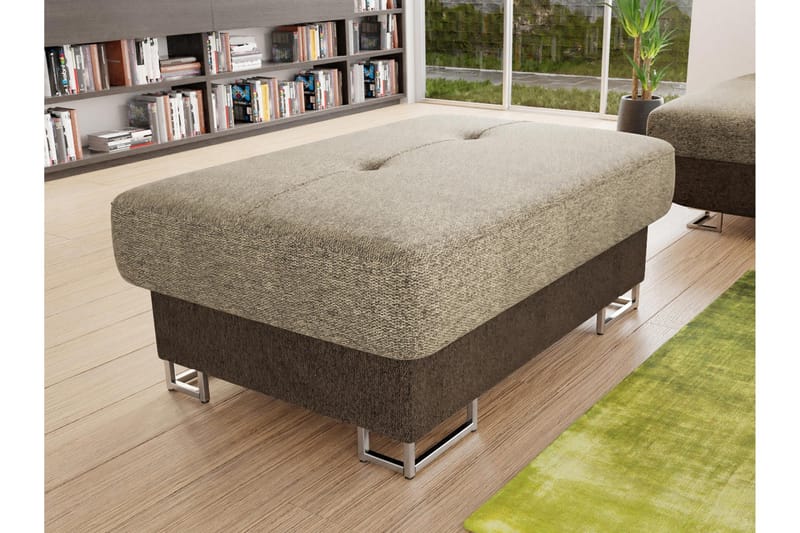 Reginia Fotpall 104 cm - Vit - Products - Möbler - Fåtölj & stolar - Pall & puff - Fotpallar