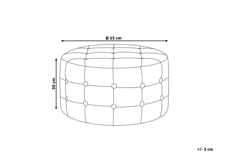 Tampa Fotpall 55|55 cm - Grå - Products - Möbler - Fåtölj & stolar - Pall & puff - Fotpallar