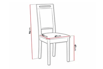 Rowden Matstol - Svart - Products - Möbler - Fåt ölj & stolar - Matstol & köksstol