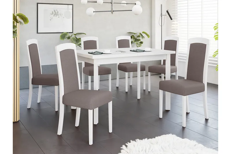 Rowden Matstol - Vit - Products - Möbler - Fåtölj & stolar - Matstol & köksstol