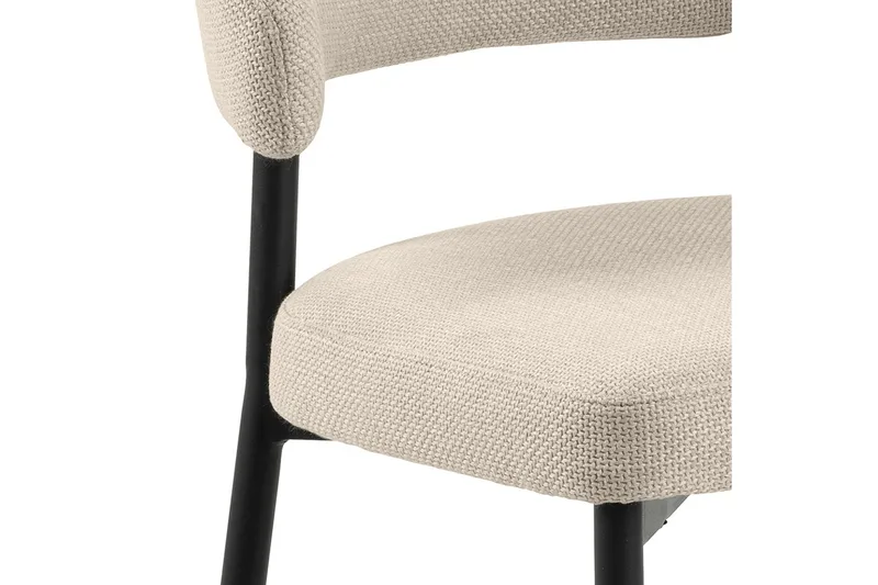 Sawako Matstol - Beige / Svart - Products - Möbler - Fåtölj & stolar - Matstol & köksstol