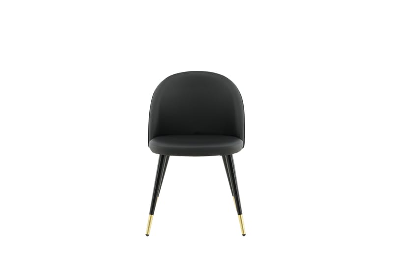 Velvet Deluxe Matstol - Mässing/Svart - Products - Möbler - Fåtölj & stolar - Matstol & köksstol