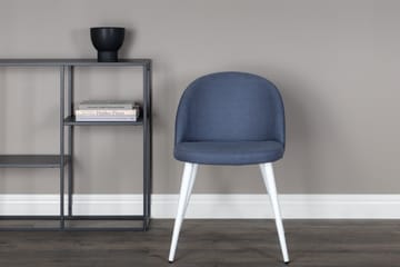 Velvet Matstol - Blå/Vit - Products - Möbler - Fåtölj & stolar - Matstol & köksstol