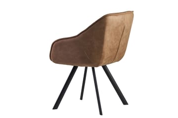 Willowdale Karmstol med X-formade ben - Ljusbrun/Svart - Products - Möbler - Fåtölj & stolar - Karmstol