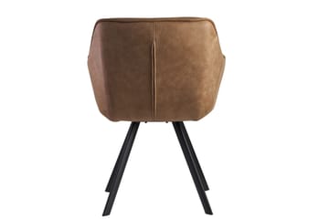 Willowdale Karmstol med X-formade ben - Ljusbrun/Svart - Products - Möbler - Fåtölj & stolar - Karmstol