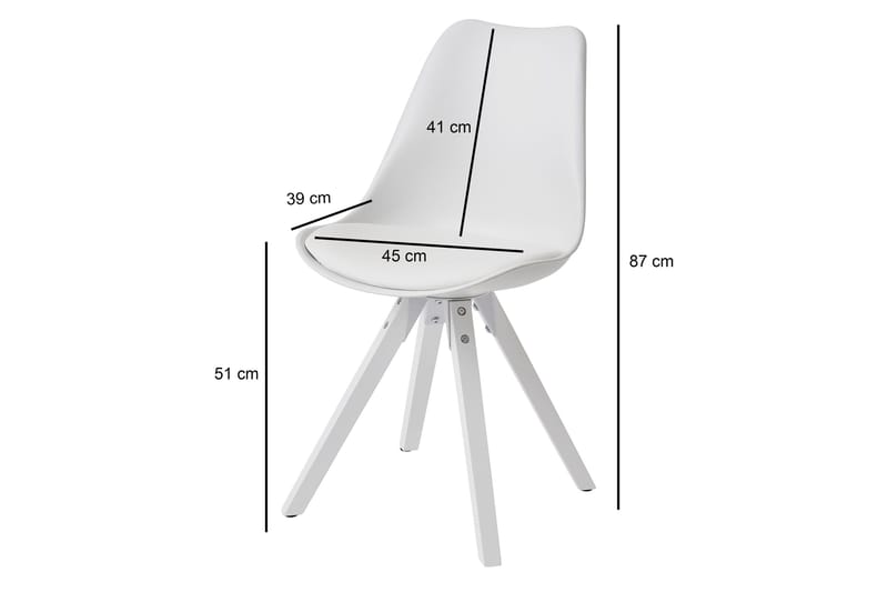 Willowdale Matstol - Vit - Products - Möbler - Fåtölj & stolar - Matstol & köksstol
