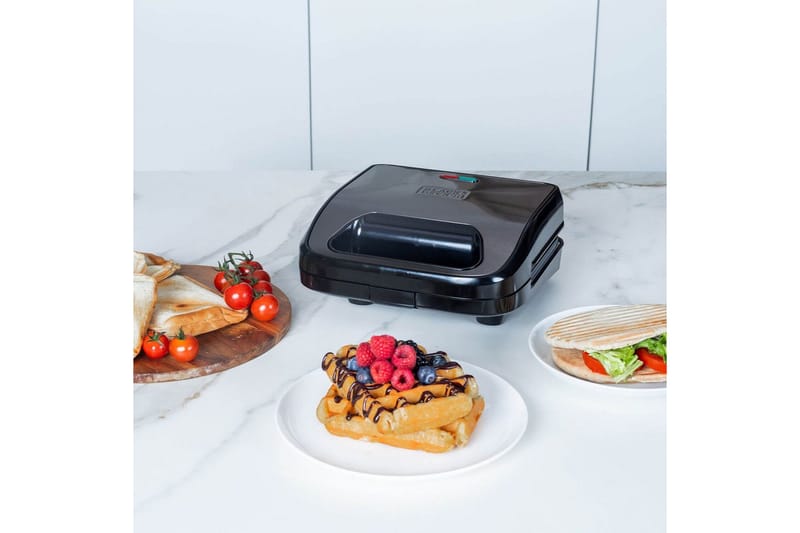 Smörgåsgrill Black+Decker Sandwich Waffle - Products - Servering & matlagning - Köksmaskin - Värma & koka - Klämgrill & smörgåsgrill