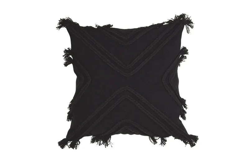 Rope Kuddfodral 48x48 cm, Svart