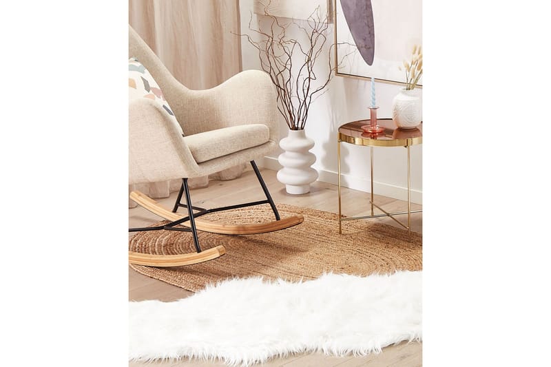 Mamungari Fårskinn 60x180 cm Kvadratisk - Vit - Products - Textil & mattor - Matta - Fäll & skinnmatta - Fårskinn & lammskinn