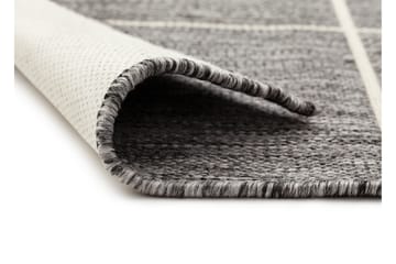 Madrid Square Flatvävd Matta 133x190 - Grå/Vit - Products - Textil & mattor - Matta - Flatvävd matta