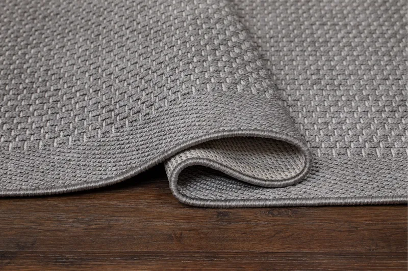 Miami Flatvävd Matta Fyrkantig 200x200 cm - Grå - Products - Textil & mattor - Matta - Flatvävd matta