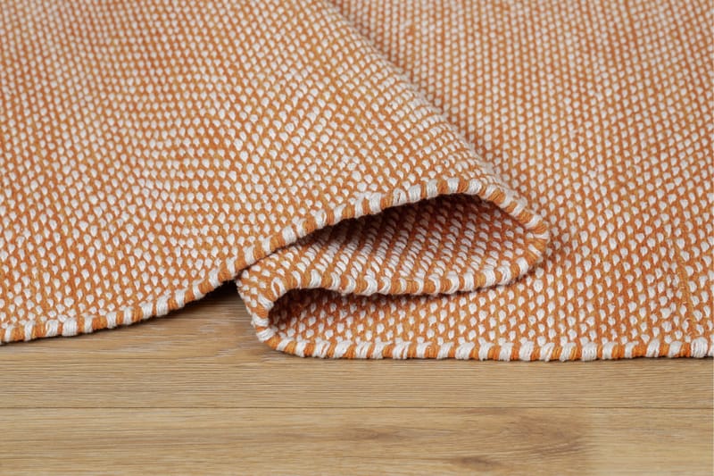 Alva Bomullsmatta 75x340 cm Oval - Orange - Products - Textil & mattor - Matta - Modern matta - Bomullsmatta