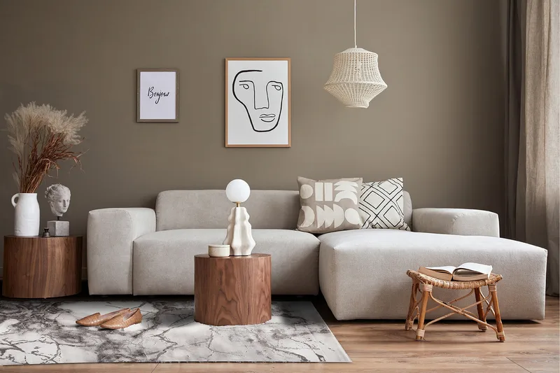 Craft Concrete Matta 160x230 - Silver - Products - Textil & mattor - Matta - Modern matta - Wiltonmatta