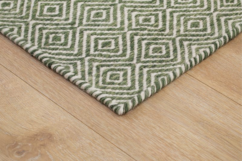 Gåsöga Ullmatta 240x340 cm Rektangulär - Grön - Products - Textil & mattor - Matta - Modern matta - Ullmatta