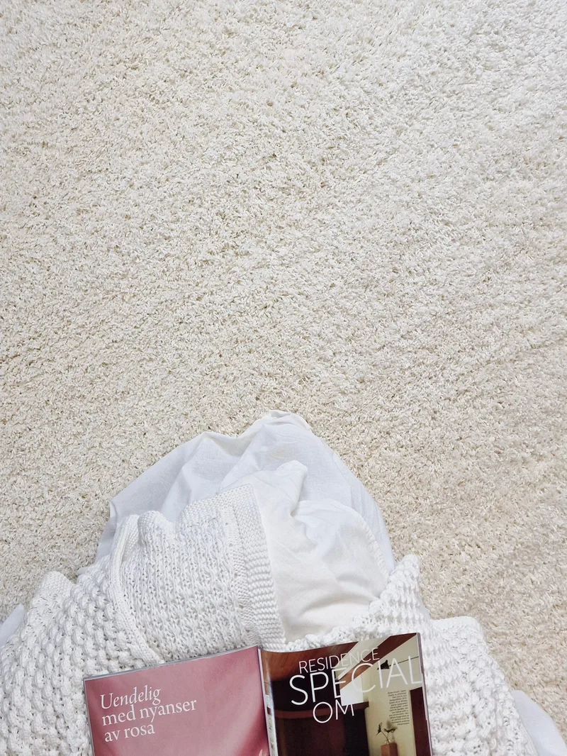 Lounge Ryamatta 133x190 cm Rektangulär - Vit - Products - Textil & mattor - Matta - Modern matta - Ryamatta