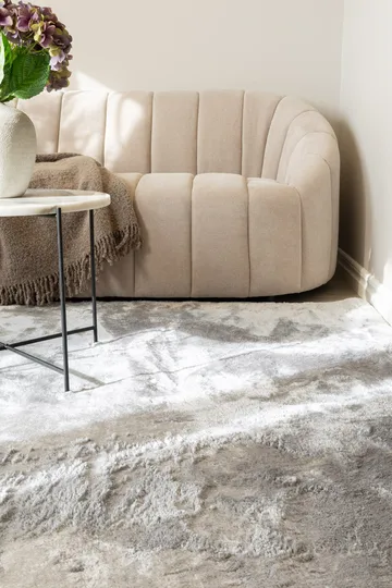 Cozy Ryamatta 133x190 cm Rektangulär - Silver - Products - Textil & mattor - Matta - Modern matta - Ryamatta